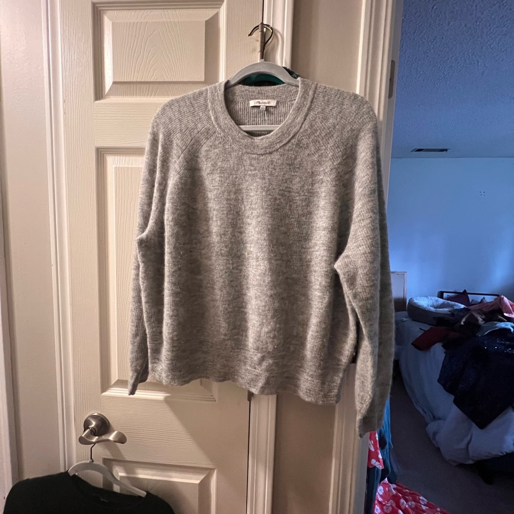 Madewell Heather Gray Knit Sweater